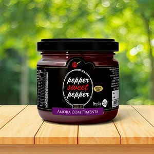 pote geleia de amora com pimenta mesa fundo plantas pepper sweet pepper