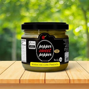 pote geleia de maracujá com pimenta mesa fundo plantas pepper sweet pepper