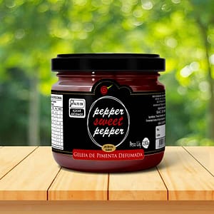 pote geleia de pimenta defumada mesa fundo plantas pepper sweet pepper