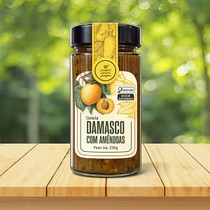Geleia Damasco com Amêndoas 220g